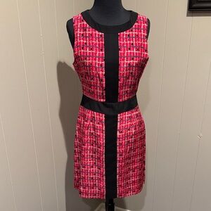 Britt Ryan Classic Vintage Preppy Pattern Chic Red and Black Women's Mini Dress